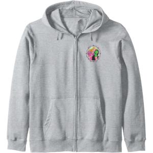imageWicked Frame Sketched Front ampamp Back Zip HoodieHeather Grey
