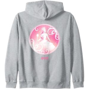 imageWicked Glinda Tonal Zip HoodieHeather Grey