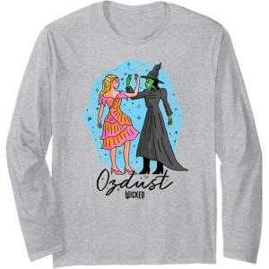imageWicked Glinda ampamp Elphaba Ozdust Long Sleeve TShirtHeather Grey