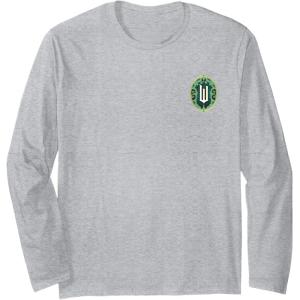 imageWicked Greetings From Emerald City Front ampamp Back Long Sleeve TShirtHeather Grey