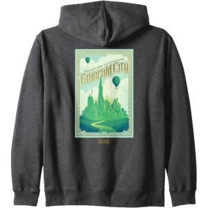imageWicked Greetings From The Fantabulous Emerald City Zip HoodieDark Heather Grey