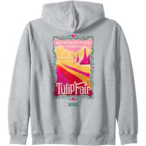 imageWicked Munchkinlands Famous Tulip Fair Zip HoodieHeather Grey