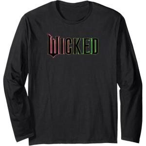 imageWicked Pink And Green Logo Long Sleeve TShirtBlack