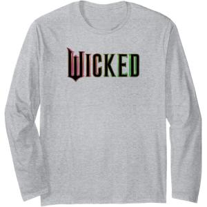 imageWicked Pink And Green Logo Long Sleeve TShirtHeather Grey