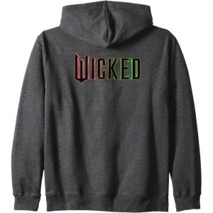 imageWicked Pink And Green Logo Zip HoodieDark Heather Grey