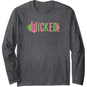 imageWicked Pink ampamp Green Long Sleeve TShirtDark Heather Grey
