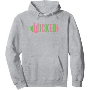 imageWicked Pink ampamp Green Pullover HoodieHeather Grey