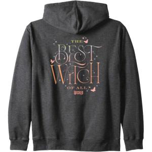 imageWicked The Best Witch Of All Zip HoodieDark Heather Grey