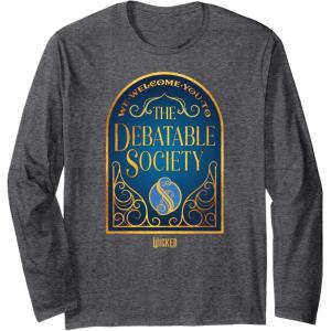 imageWicked The Debatable Society Long Sleeve TShirtDark Heather Grey