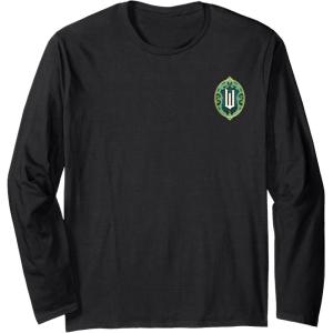 imageWicked Wizard Face Emerald City Front ampamp Back Long Sleeve TShirtBlack