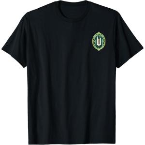 imageWicked Wizard Face Emerald City Front ampamp Back TShirtBlack