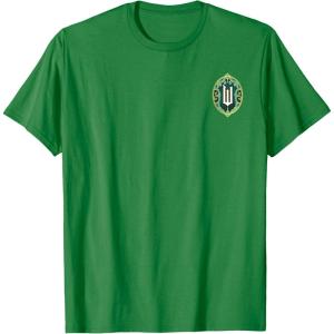imageWicked Wizard Face Emerald City Front ampamp Back TShirtKelly Green