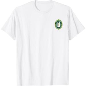 imageWicked Wizard Face Emerald City Front ampamp Back TShirtWhite