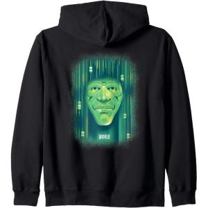 imageWicked Wizard Face Emerald City Zip HoodieBlack