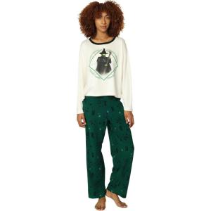 imageWicked Womens 2Piece Loosefit Pajama Set Soft ampamp Comfortable Nightwear for AdultsElphaba Single