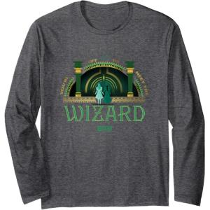 imageWicked Youre Off To Meet The Wizard Long Sleeve TShirtDark Heather Grey