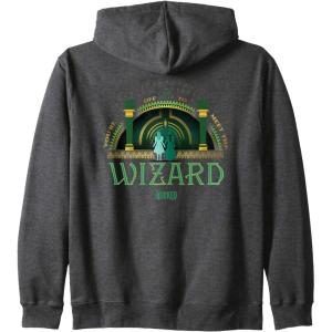 imageWicked Youre Off To Meet The Wizard Zip HoodieDark Heather Grey