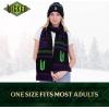 imageConcept One Unisex Wicked Beanie Hat and Scarf Set Adult Cuffed Knit CapBlack