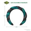 imageConair Spa Makeup and Face Washing Headband Pink Bubble Design 1 Count UltraAbsorbent Microfiber Headband for Washing Face Soft Terry Cloth NoSqueeze NoPull Band Gentle on Hair and HeadElphaba Green