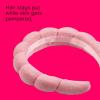 imageConair Spa Makeup and Face Washing Headband Pink Bubble Design 1 Count UltraAbsorbent Microfiber Headband for Washing Face Soft Terry Cloth NoSqueeze NoPull Band Gentle on Hair and HeadPink