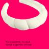 imageConair Spa Makeup and Face Washing Headband Pink Bubble Design 1 Count UltraAbsorbent Microfiber Headband for Washing Face Soft Terry Cloth NoSqueeze NoPull Band Gentle on Hair and HeadIvory