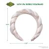 imageConair Spa Makeup and Face Washing Headband Pink Bubble Design 1 Count UltraAbsorbent Microfiber Headband for Washing Face Soft Terry Cloth NoSqueeze NoPull Band Gentle on Hair and HeadGlinda Pink