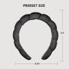imageConair Spa Makeup and Face Washing Headband Pink Bubble Design 1 Count UltraAbsorbent Microfiber Headband for Washing Face Soft Terry Cloth NoSqueeze NoPull Band Gentle on Hair and HeadBlack