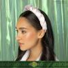 imageConair Spa Makeup and Face Washing Headband Pink Bubble Design 1 Count UltraAbsorbent Microfiber Headband for Washing Face Soft Terry Cloth NoSqueeze NoPull Band Gentle on Hair and HeadGlinda Pink