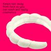 imageConair Spa Makeup and Face Washing Headband Pink Bubble Design 1 Count UltraAbsorbent Microfiber Headband for Washing Face Soft Terry Cloth NoSqueeze NoPull Band Gentle on Hair and HeadIvory