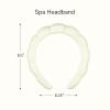 imageConair Spa Makeup and Face Washing Headband Pink Bubble Design 1 Count UltraAbsorbent Microfiber Headband for Washing Face Soft Terry Cloth NoSqueeze NoPull Band Gentle on Hair and HeadIvory
