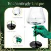 imageDragon Glassware x Wicked Wine Glasses  18 oz Crystal Wine Glass Set of 2  Unique Drinkware Gift for Musical Lovers  Wicked Movie Gifts