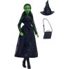 imageMattel Universal Wicked Elphaba Fashion Doll ampamp Accessories with Green Skin Braided Black Hair Posability ampamp Removable Ballroom Look