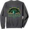 imageWicked Off To Meet The Wizard Emerald City Front ampamp Back SweatshirtDark Heather Grey