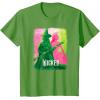 imageWicked UnisexKids Movie TieIn TShirt Black Small Short Sleeve Crew Neck Tonal Effect Movie DesignGrass Green