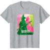 imageWicked UnisexKids Movie TieIn TShirt Black Small Short Sleeve Crew Neck Tonal Effect Movie DesignHeather Grey