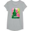 imageWicked UnisexKids Movie TieIn TShirt Black Small Short Sleeve Crew Neck Tonal Effect Movie DesignHeather Grey
