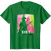imageWicked UnisexKids Movie TieIn TShirt Black Small Short Sleeve Crew Neck Tonal Effect Movie DesignKelly Green