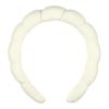 imageConair Spa Makeup and Face Washing Headband Pink Bubble Design 1 Count UltraAbsorbent Microfiber Headband for Washing Face Soft Terry Cloth NoSqueeze NoPull Band Gentle on Hair and HeadIvory