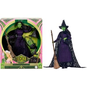 imageMattel Universal Wicked Deluxe Elphaba Fashion Doll ampamp Accessories MovieInspired Look with Braided Hair ampamp Posability