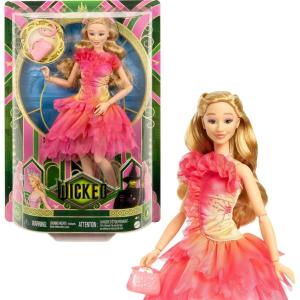 imageMattel Universal Wicked Glinda Fashion Doll ampamp Accessories with Blonde Hair Poseability ampamp Removable Ballroom Look