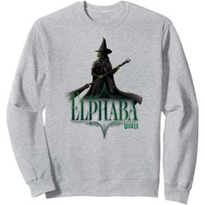 imageWicked Elphaba Defying Pose SweatshirtHeather Grey