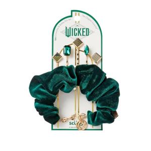 imageWicked Emerald City Scrunchie Bobby Pin set  hair clips  hair accessories  hair accessories for girls  gifts for her  Scunci by Conair  6PKEmerald City  Green