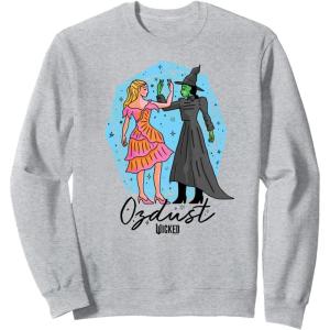 imageWicked Glinda ampamp Elphaba Ozdust SweatshirtHeather Grey