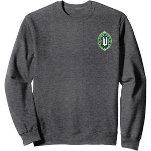 imageWicked Greetings From Emerald City Front ampamp Back SweatshirtDark Heather Grey