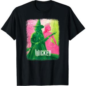 imageWicked UnisexKids Movie TieIn TShirt Black Small Short Sleeve Crew Neck Tonal Effect Movie DesignBlack