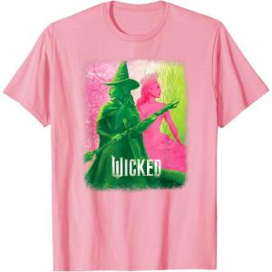 imageWicked UnisexKids Movie TieIn TShirt Black Small Short Sleeve Crew Neck Tonal Effect Movie DesignPink