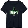 imageWicked Defy TShirt  Black Small Unisex Short Sleeve VNeck Modern Letter Print Movie TieIn HolidayBlack