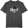 imageWicked Defy TShirt  Black Small Unisex Short Sleeve VNeck Modern Letter Print Movie TieIn HolidayDark Heather Grey