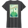 imageWicked Greetings From Emerald City Front ampamp Back TShirtDark Heather Grey