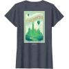imageWicked Greetings From Emerald City Front ampamp Back TShirtHeather Blue